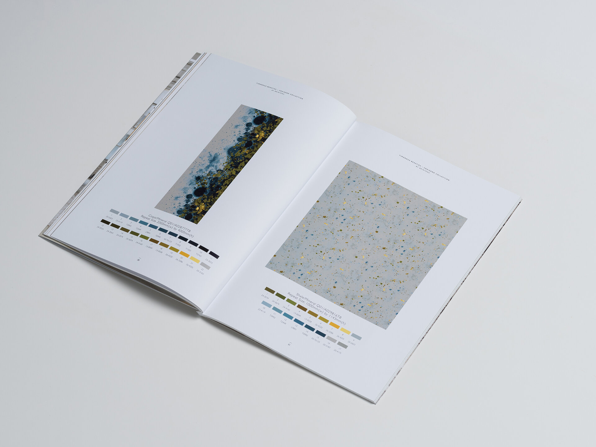 An open page of a catalogue.